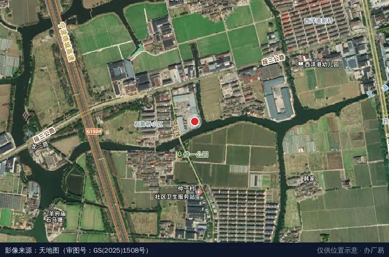 长龙物流园卫星位置示意图