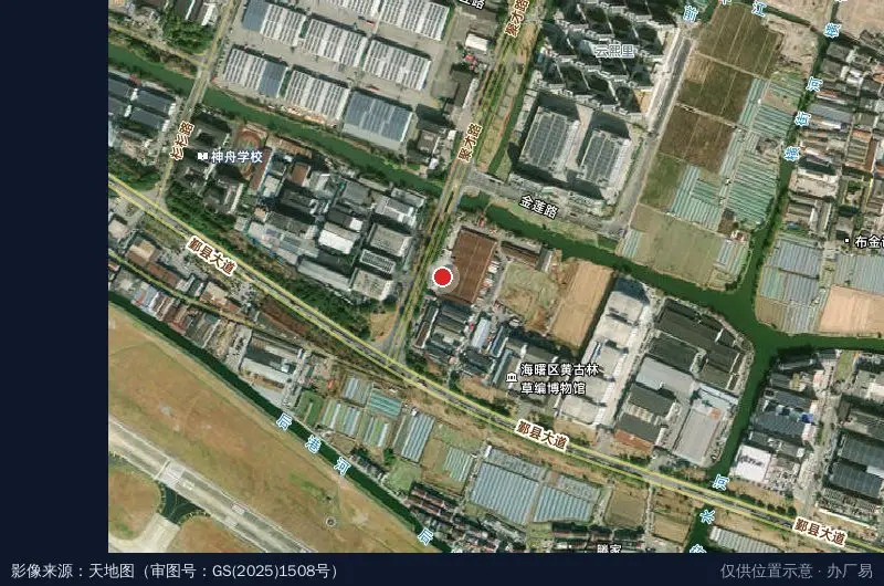 融辉宁波物流园卫星位置示意图