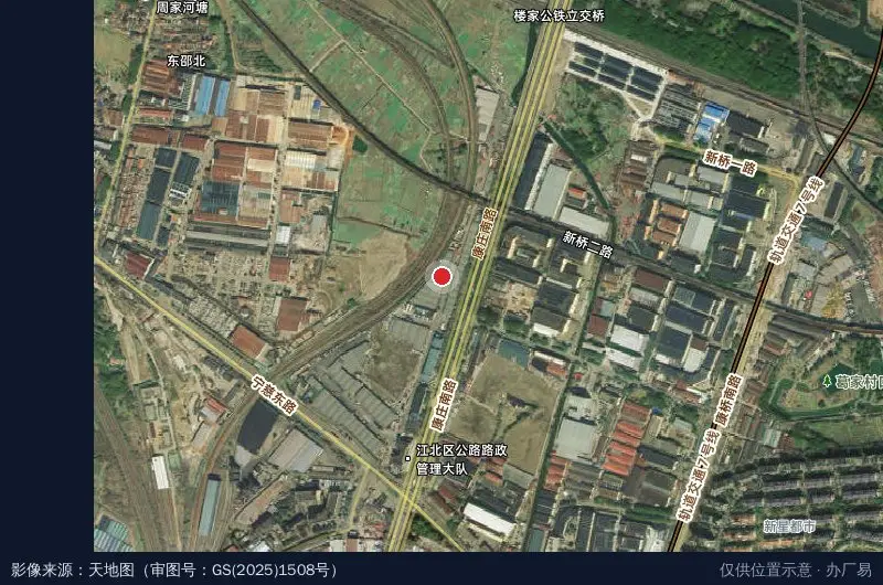 宁波三江潮物流园有限公司卫星位置示意图