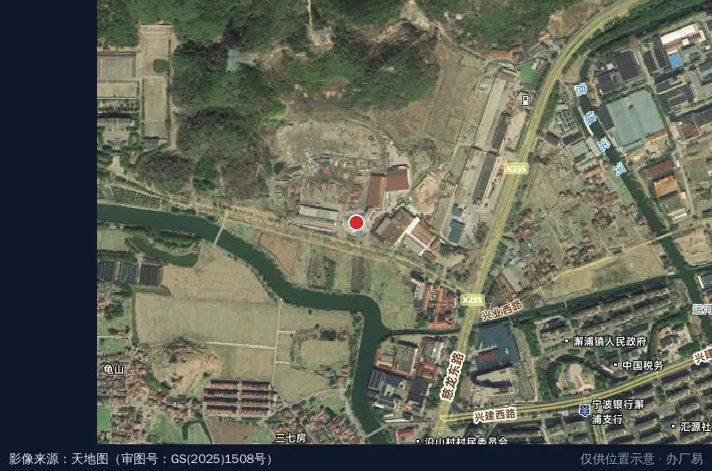 浙江隆豪物流基地司机之家卫星位置示意图