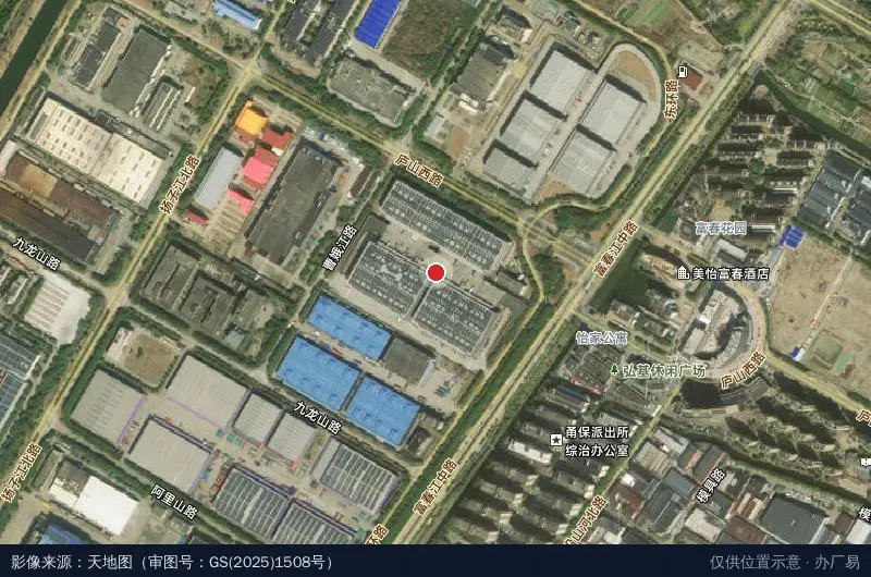 普洛斯宁波东物流园卫星位置示意图