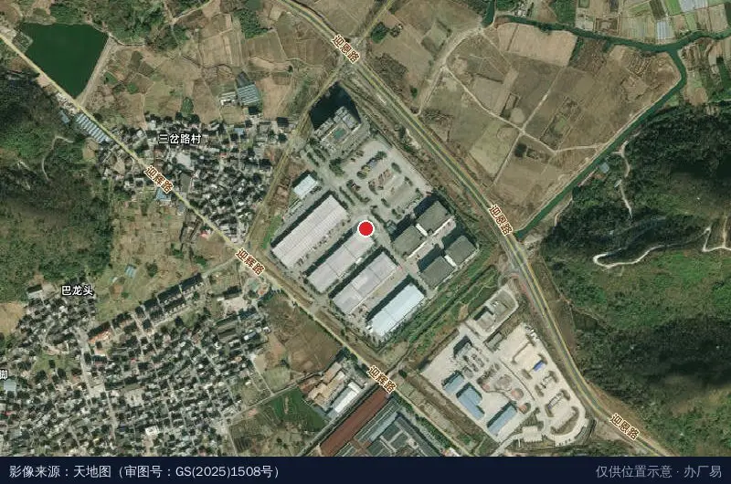 宁波市象山现代物流园卫星位置示意图