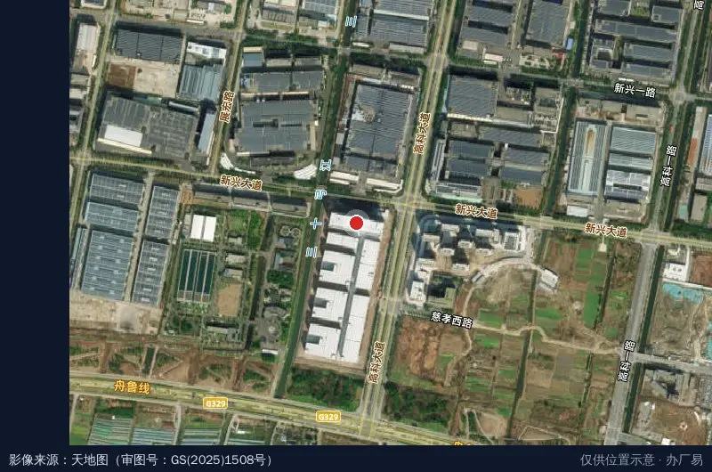 慈溪专精特新产业园A区卫星位置示意图