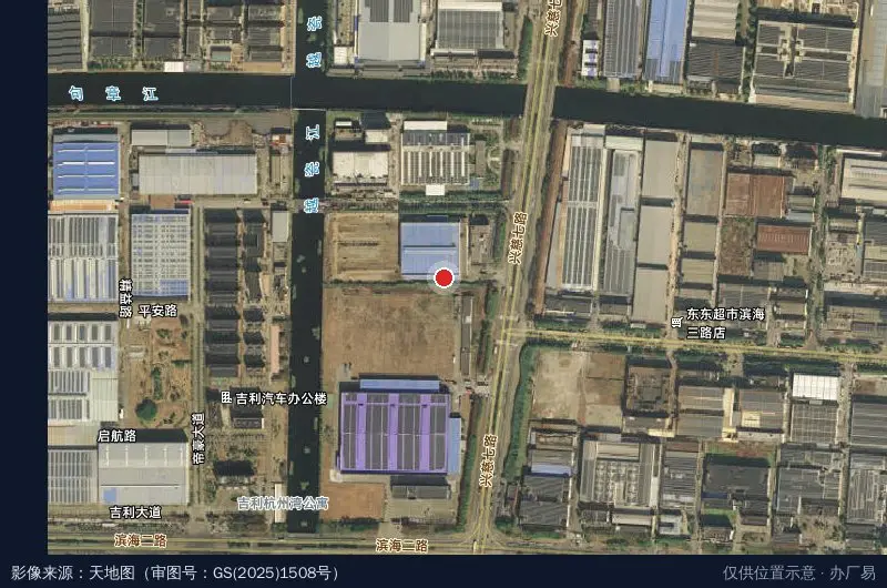 鸿凯(铭建)产业园卫星位置示意图