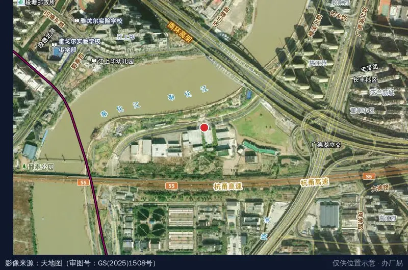 中建科工集团长丰产业园项目卫星位置示意图