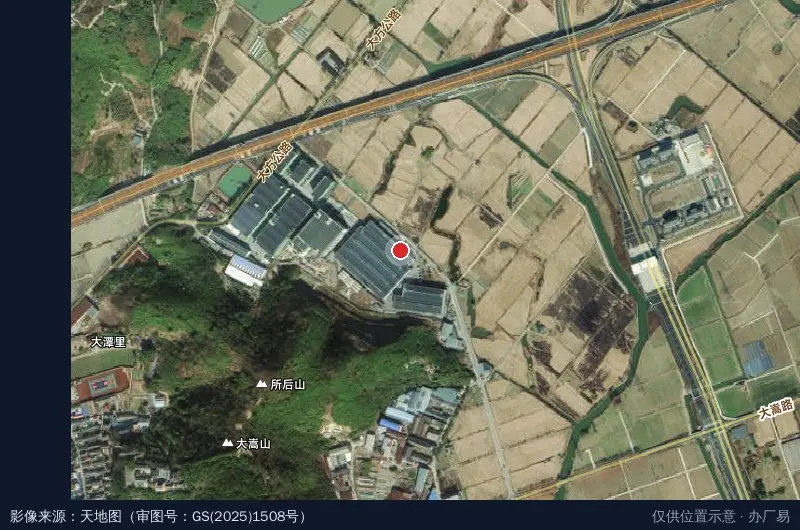 东城制造产业园卫星位置示意图