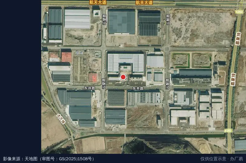 星箭象保产业园卫星位置示意图