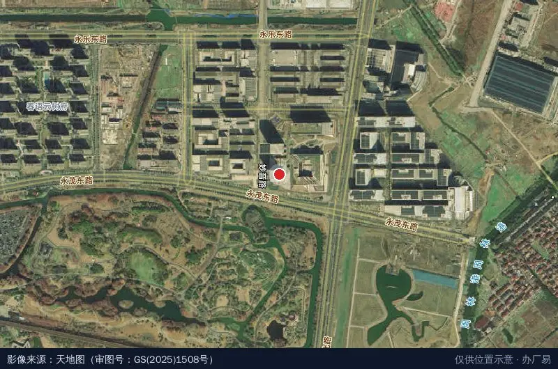 甬江智谷数字经济产业园卫星位置示意图
