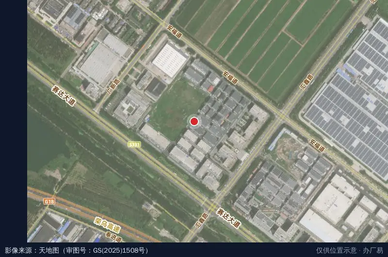 金地威新·永泰西青智造园卫星位置示意图