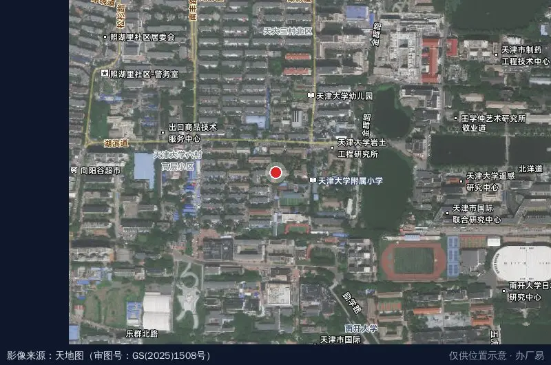 天开高教科创园核心区卫星位置示意图