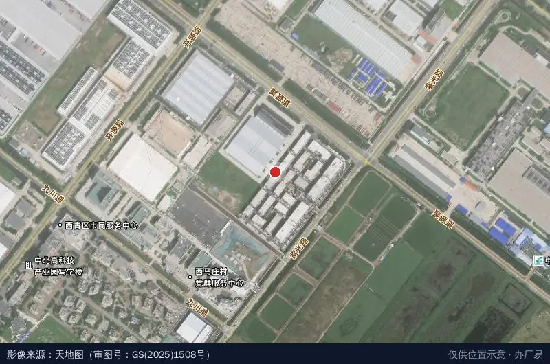 京东智能产业园(建设中)卫星位置示意图