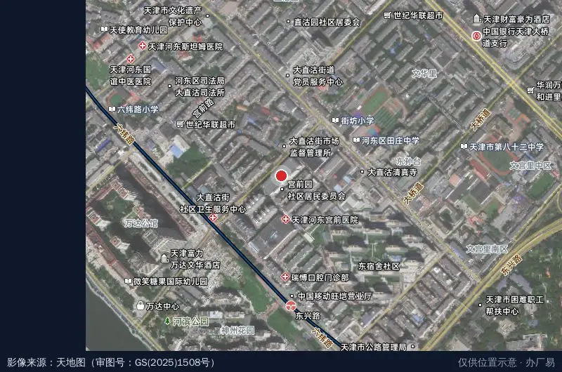 蓝·飞鸽创意产业园卫星位置示意图