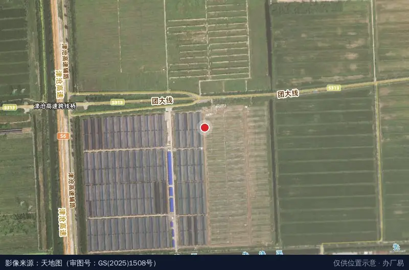 大邱庄农业科技园(新源农业)卫星位置示意图