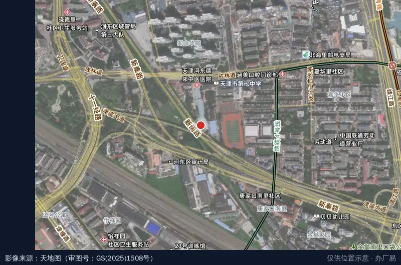 道望科技体育产业园区卫星位置示意图