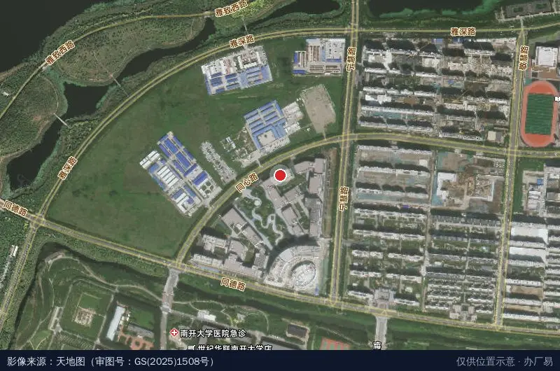 南开大学科技园(津南园)B区卫星位置示意图