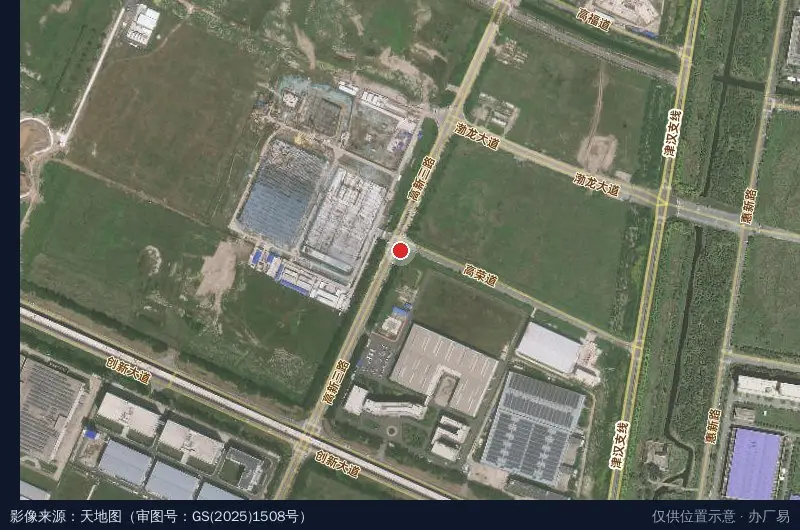 天津滨海新区高新技术产业区(渤龙湖科技园)卫星位置示意图