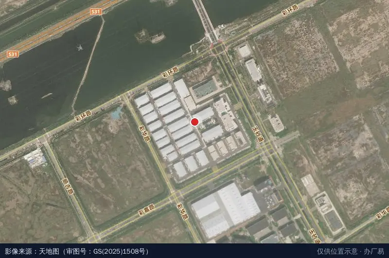 生态城智慧科技园卫星位置示意图
