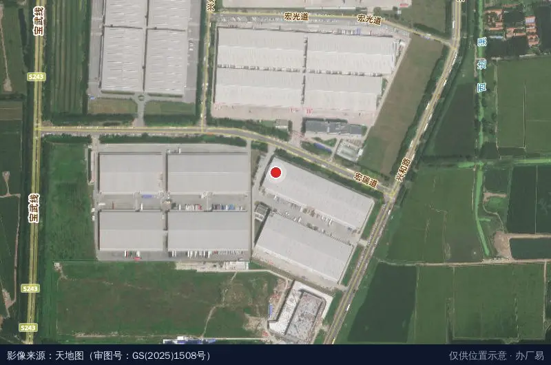 丽迅(天津)物流中心卫星位置示意图