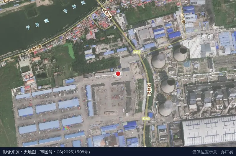 兴达物流园H区9号库卫星位置示意图