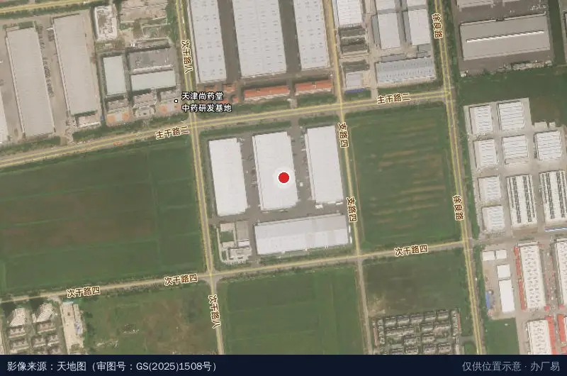 融辉天津物流园卫星位置示意图