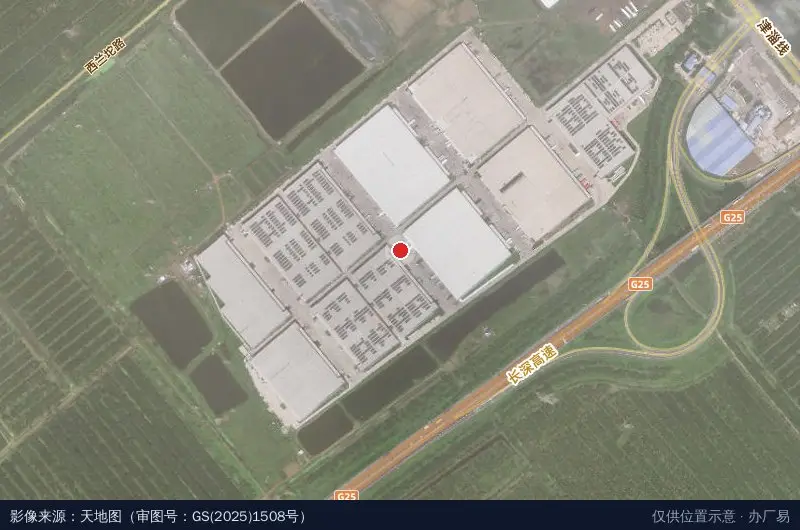 嘉铭物流园卫星位置示意图