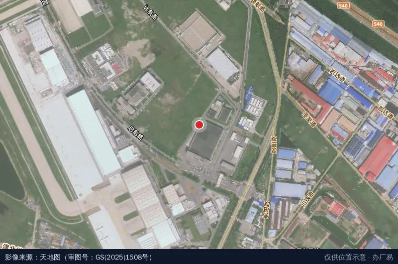 金钼集团物流园卫星位置示意图