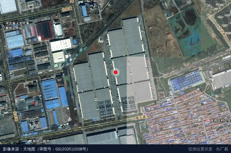 天津凡滨物流园卫星位置示意图
