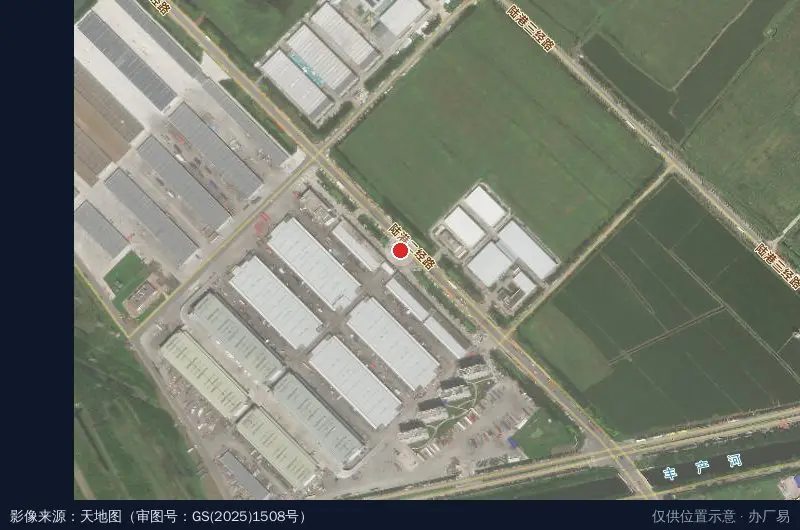 华北物流园区卫星位置示意图