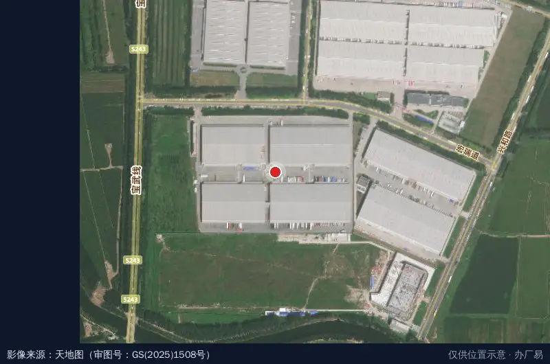 顺丰万纬物流园卫星位置示意图