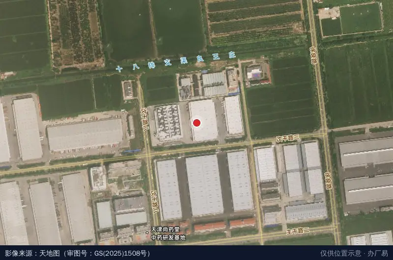 丰树天津静海物流园卫星位置示意图