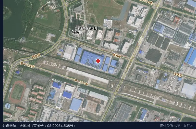中海物流园卫星位置示意图