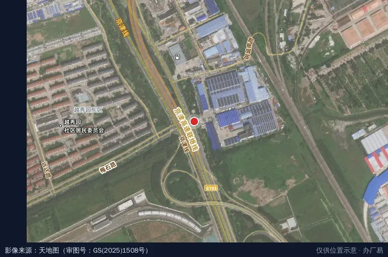 产品加工产业园(北京宇航高科新材料有限公司)卫星位置示意图