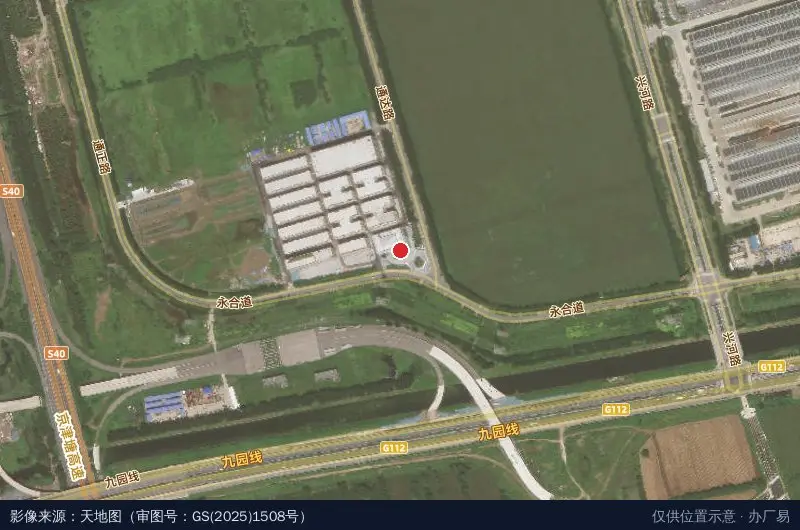 中兴产业园卫星位置示意图