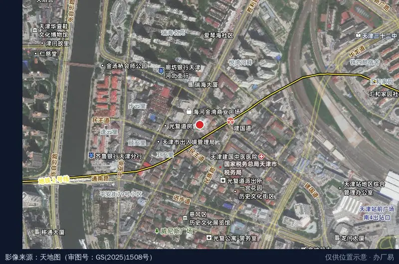 鑫恩华·意风区·动漫游戏产业园卫星位置示意图