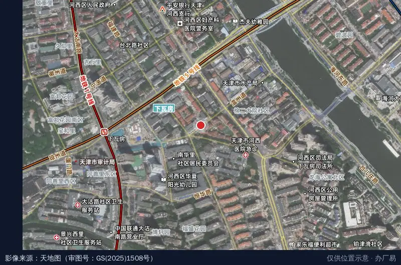 通泽坊产业园卫星位置示意图