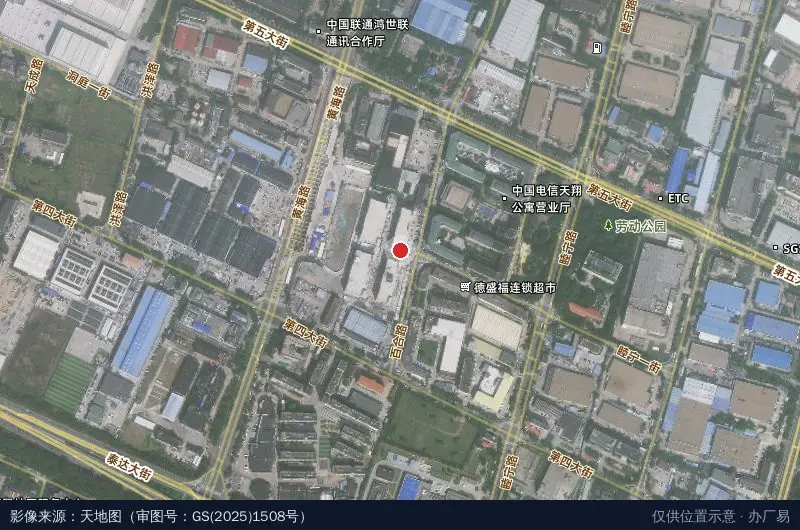 天津荣晟嘉汇产业园卫星位置示意图