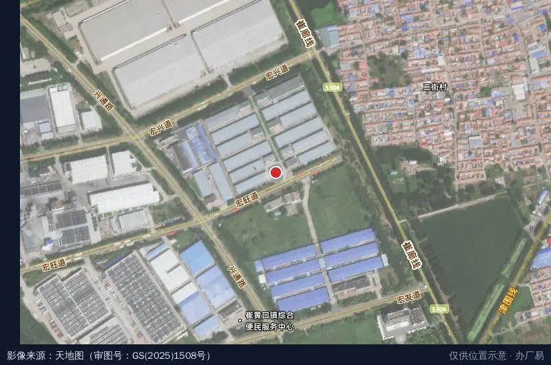华腾产业园卫星位置示意图