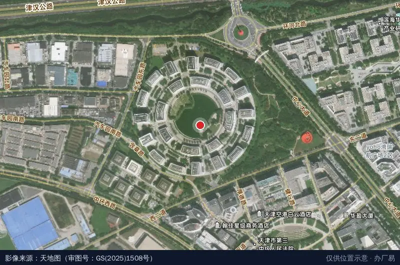 空港商务园西区卫星位置示意图