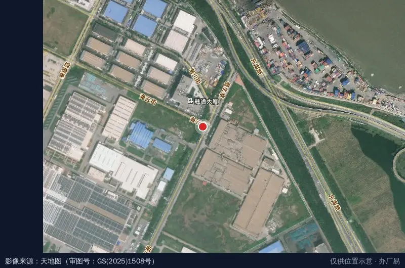 天津经济技术开发区泰达卫星位置示意图