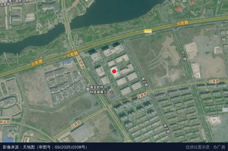 青岛网谷汇智园卫星位置示意图