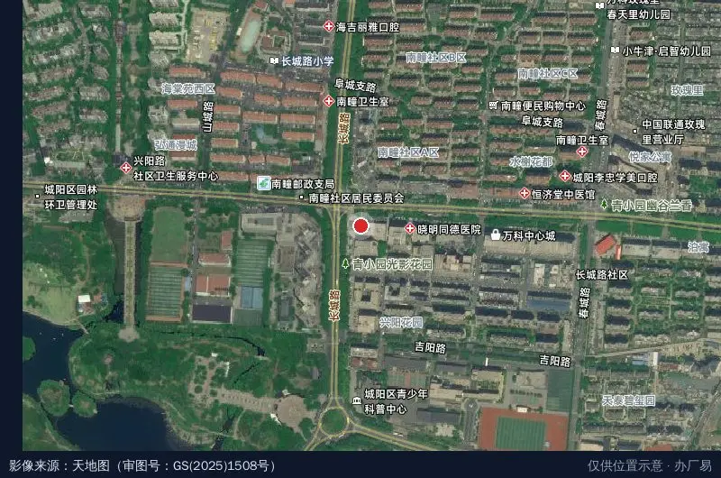 万科广告工业园卫星位置示意图