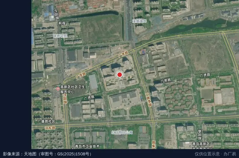 崂应-国家人工智能与生态环保产业园卫星位置示意图