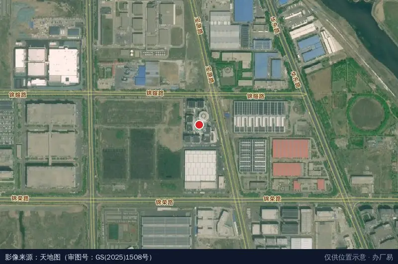 青岛综合立体交通产业示范园卫星位置示意图