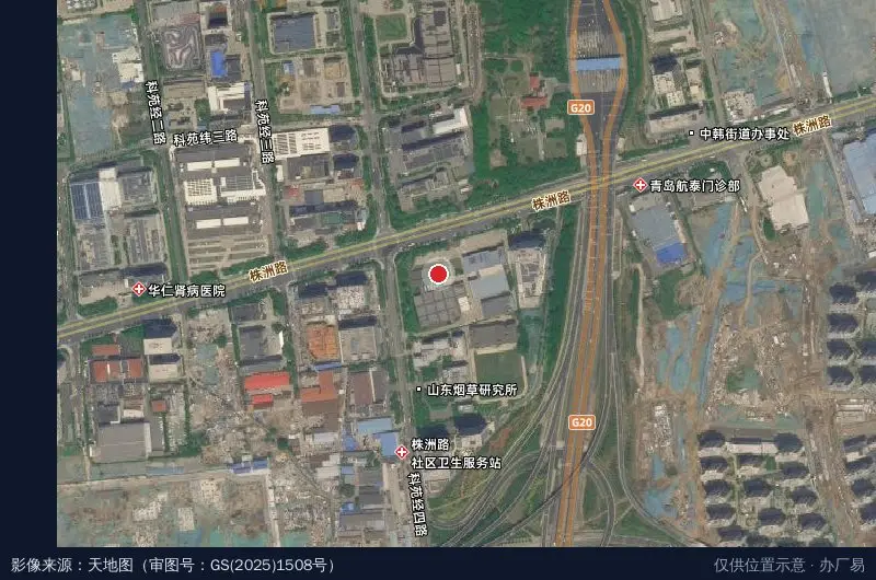慧新全智工业软件产业园卫星位置示意图