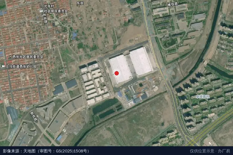 京东(城阳)智能产业园卫星位置示意图