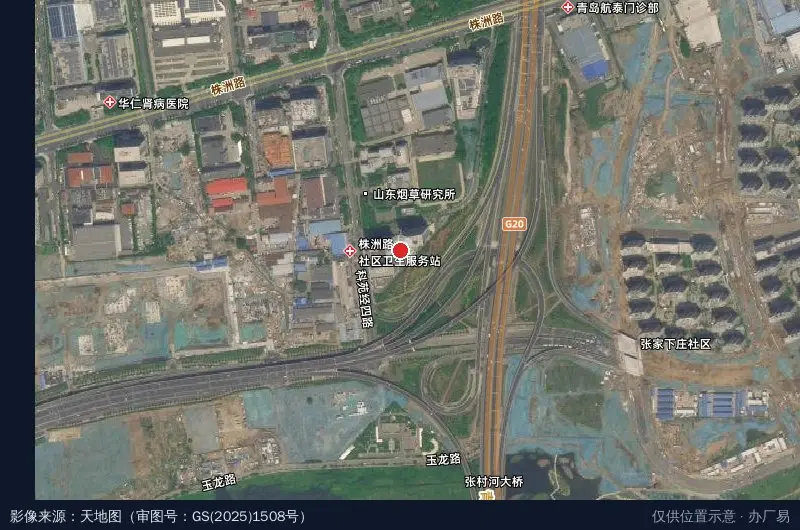 青岛福田万嘉科技园卫星位置示意图