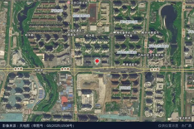 青岛现代金融·科技产业园卫星位置示意图