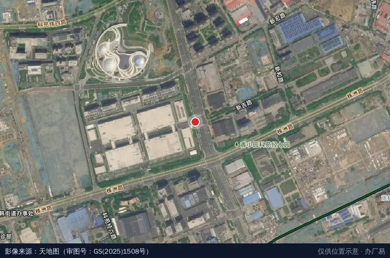 青岛虚拟现实产业园(建设中)卫星位置示意图