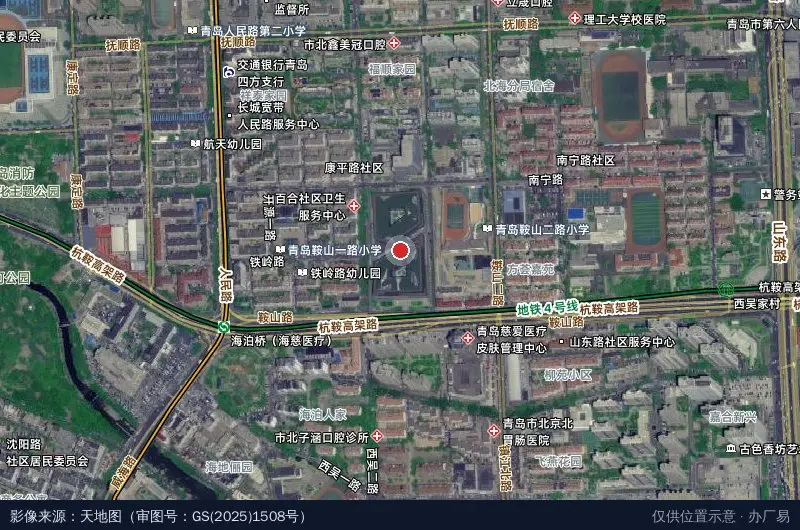 浪潮青岛大数据产业园卫星位置示意图
