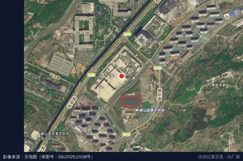 歌尔微电子产业园卫星位置示意图